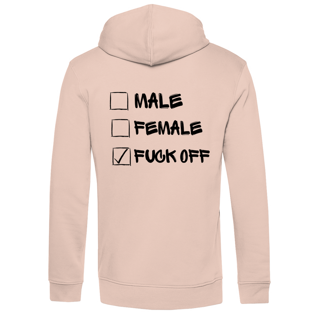 Herren Premium Bio Hoodie MALE, FEMALE, FUCK OFF