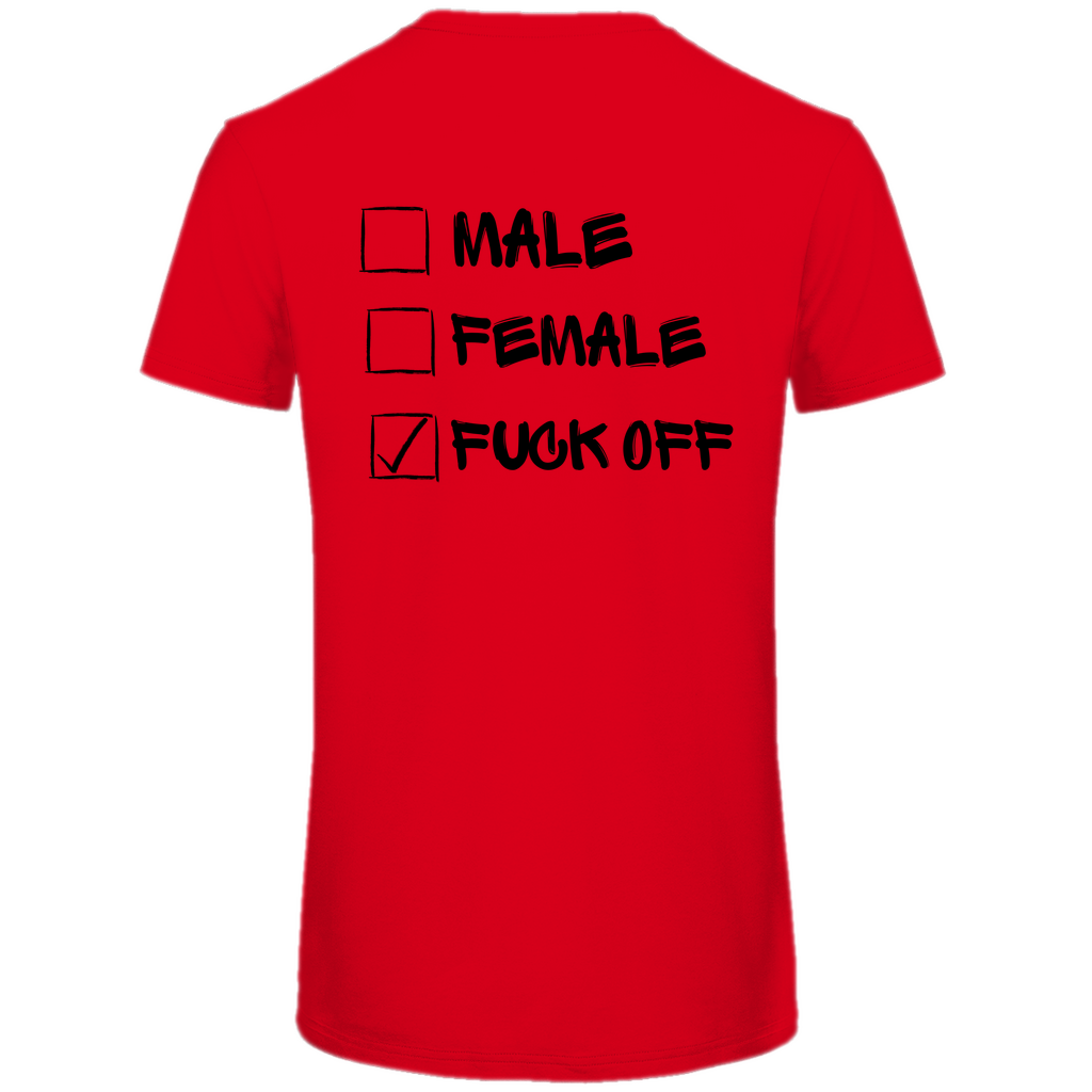 Herren Premium Bio T-Shirt MALE, FEMALE, FUCK OFF