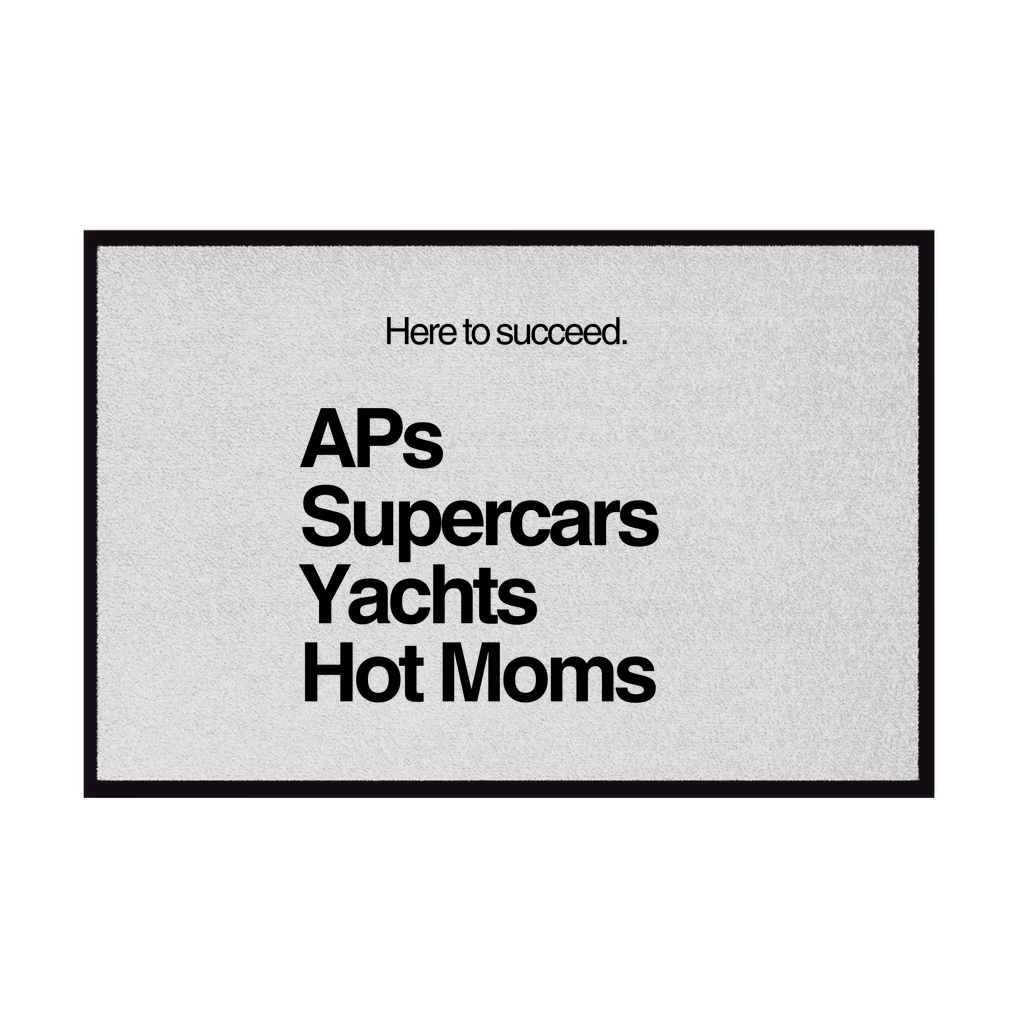 Fußmatte mit Gummirand AP´s, Supercars, Yachts, Hot Moms
