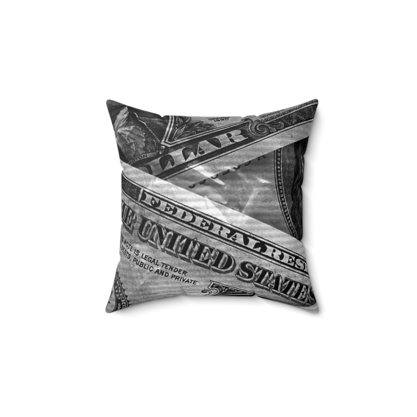 Dollar Spun Polyester Square Pillow - BWL.Breitseite