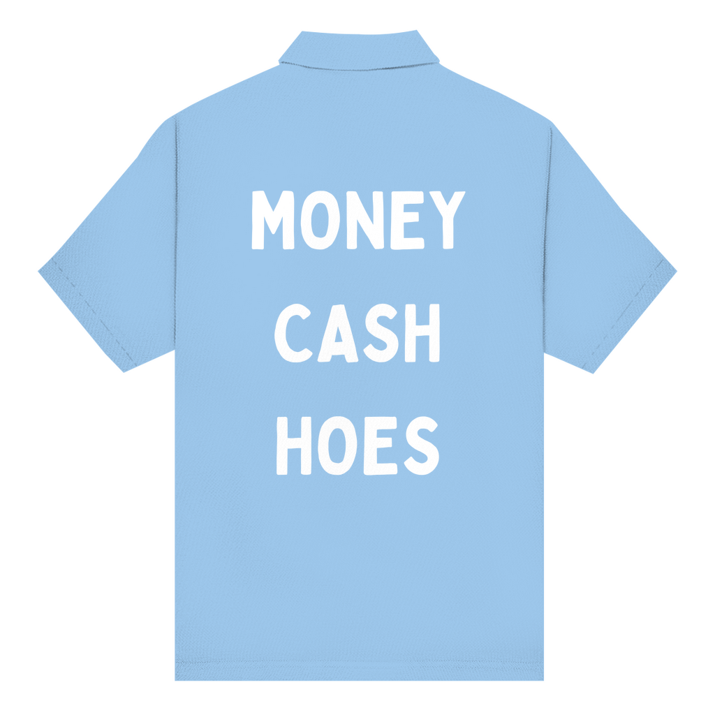 Unisex Poloshirt Cash, Money, Hoes