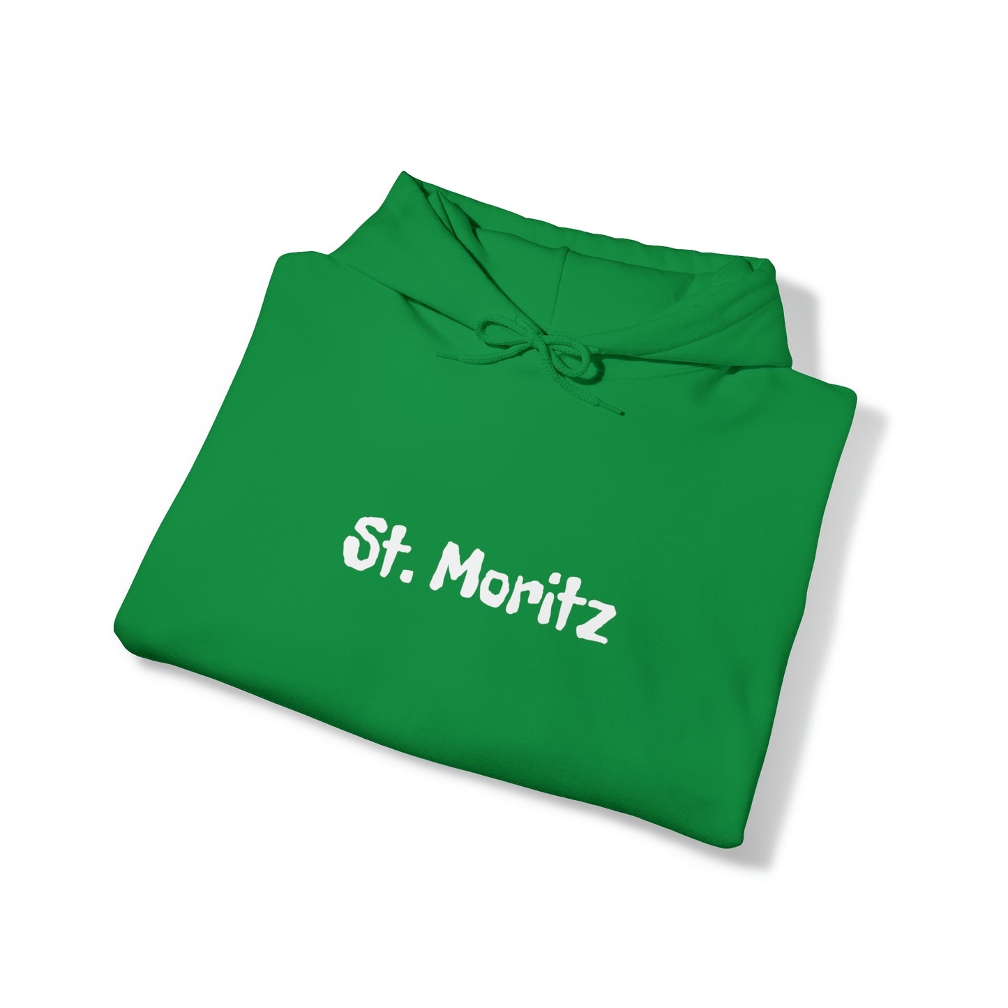 St. Moritz white Font | Highperformer Hooded Sweatshirt