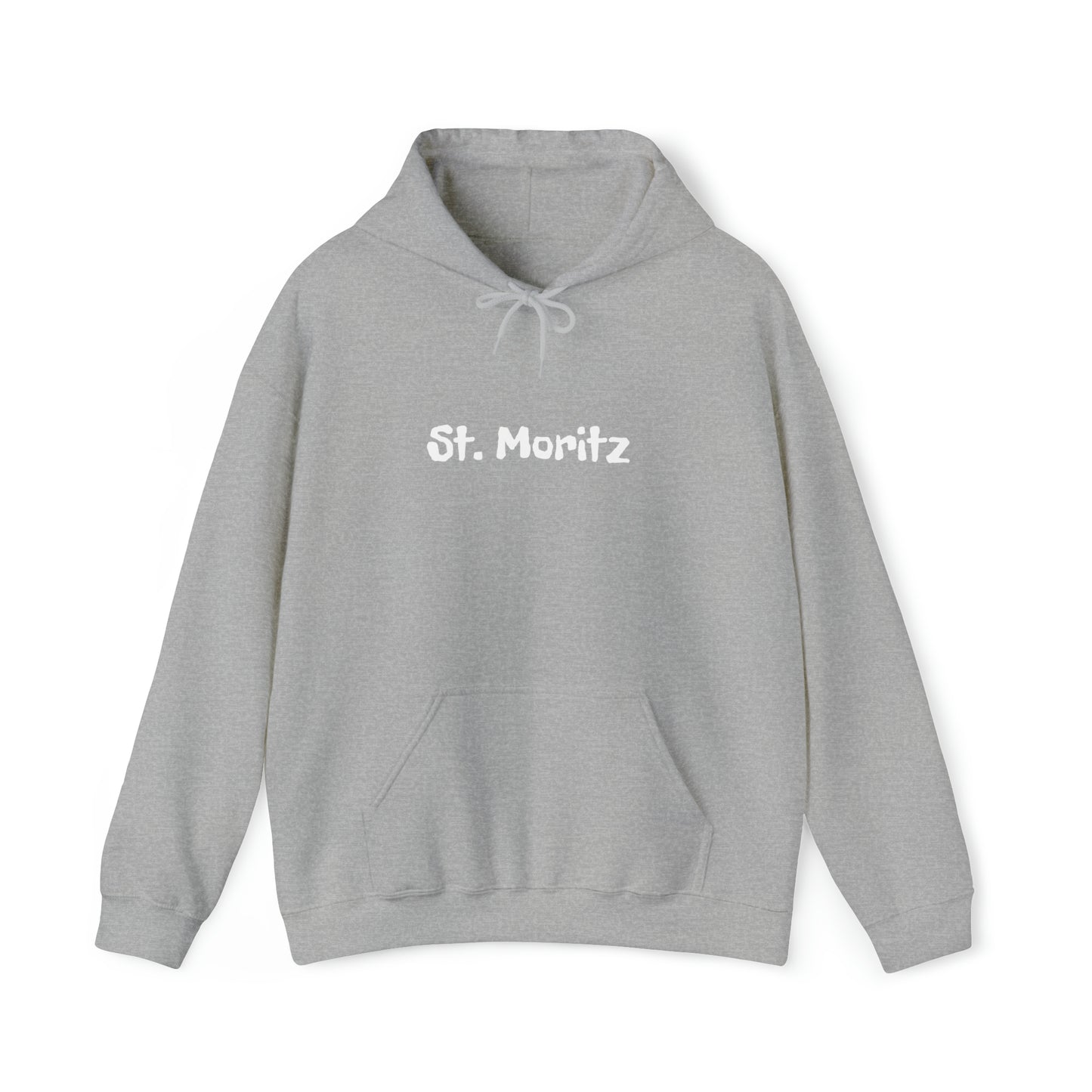 St. Moritz white Font | Highperformer Hooded Sweatshirt