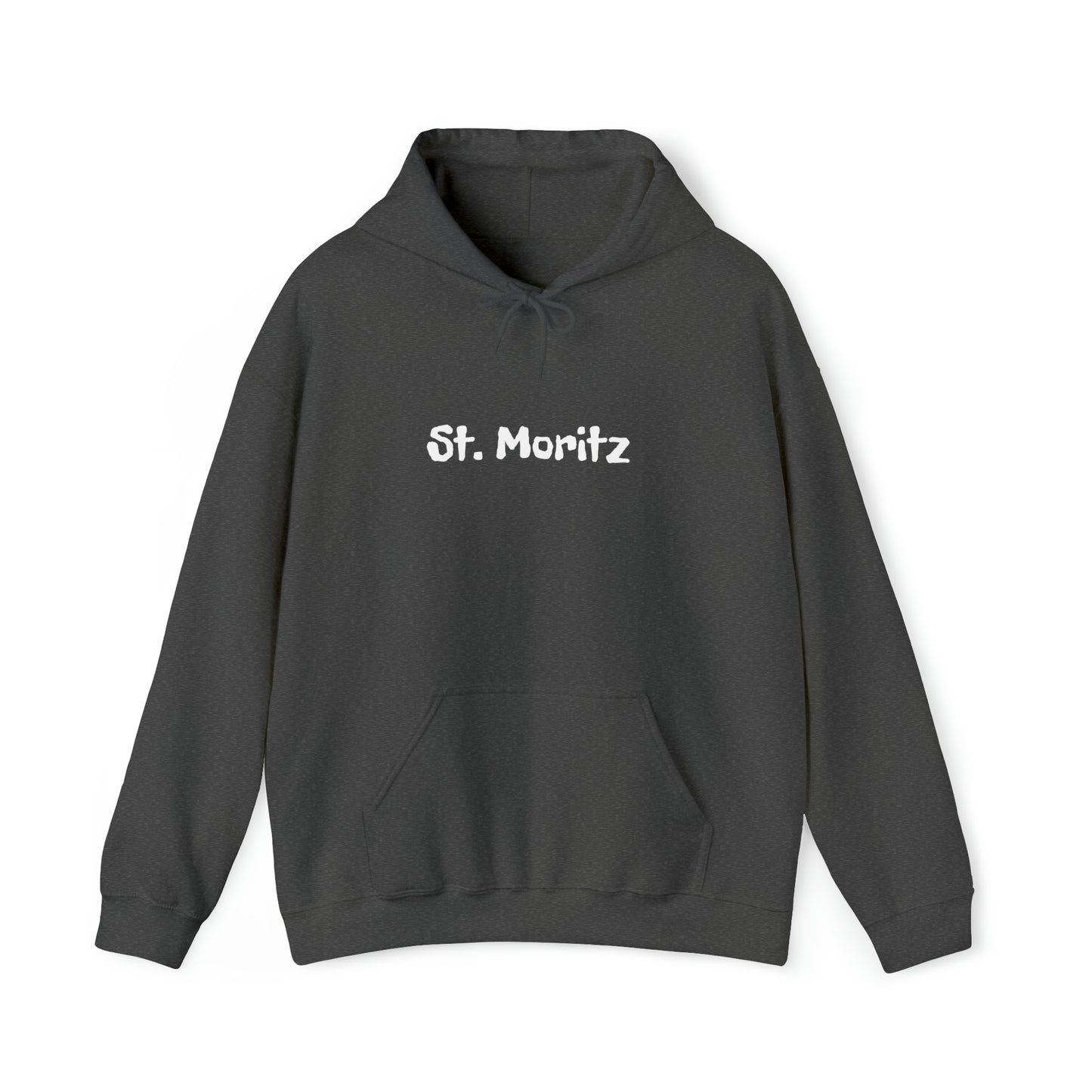 St. Moritz white Font | Highperformer Hooded Sweatshirt