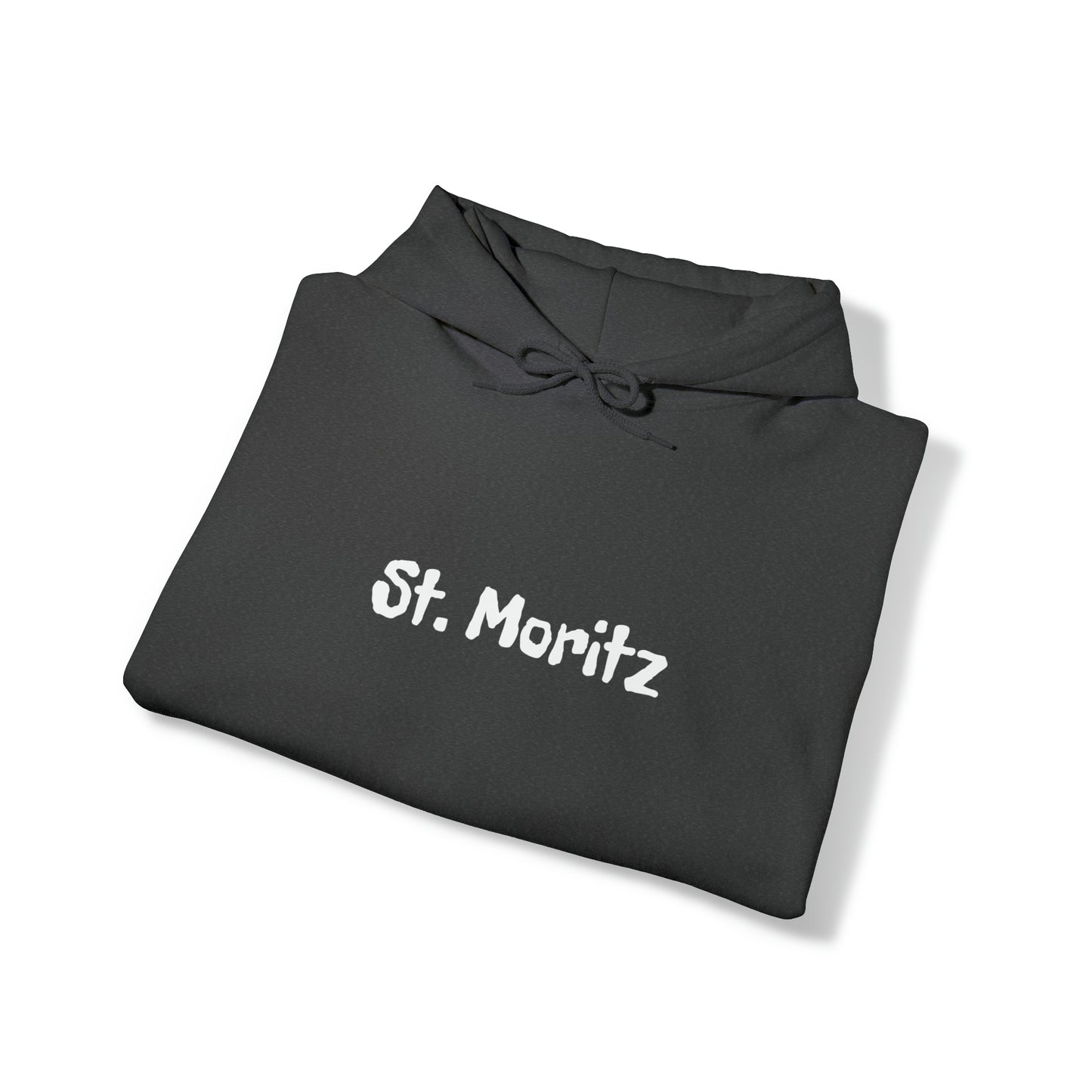 St. Moritz white Font | Highperformer Hooded Sweatshirt
