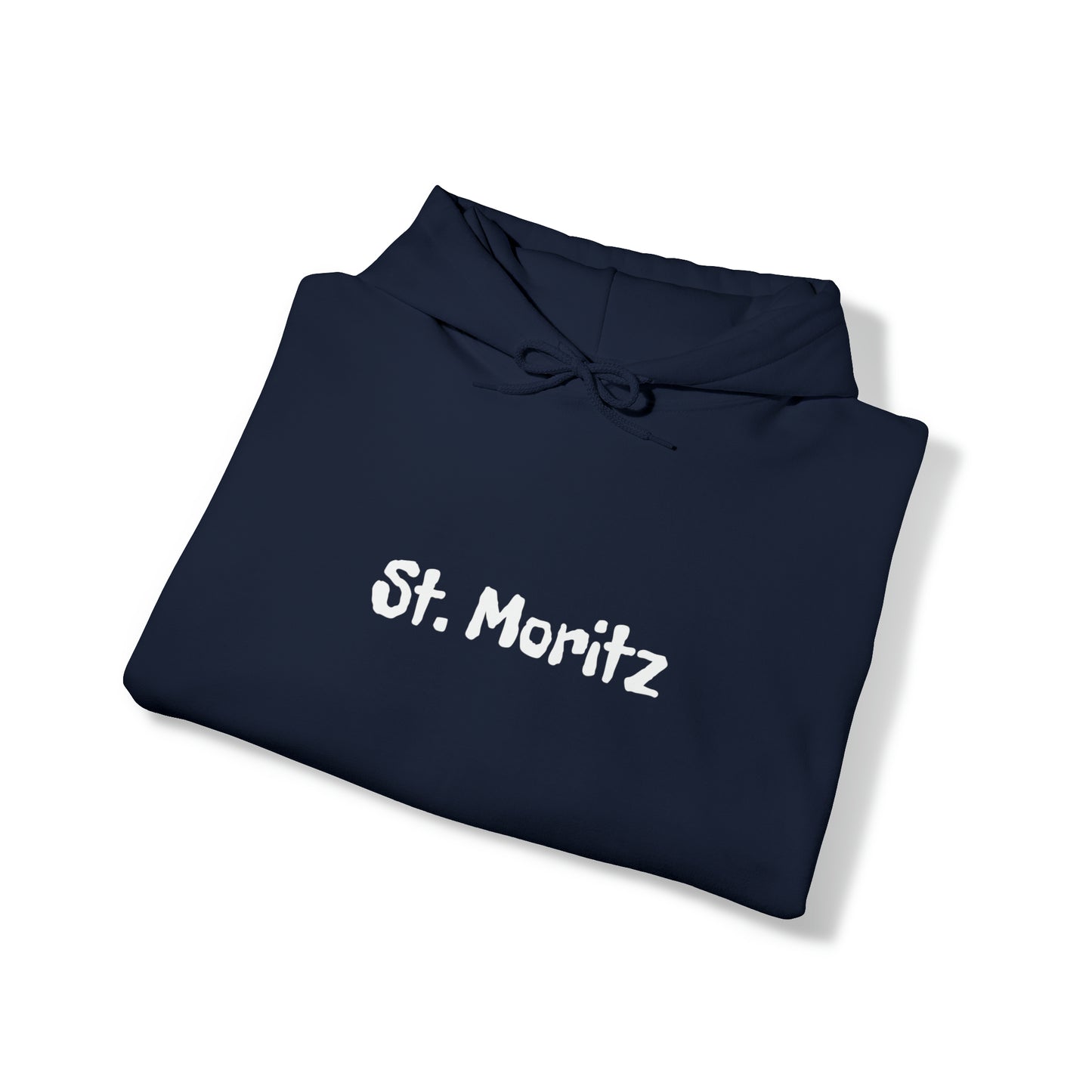 St. Moritz white Font | Highperformer Hooded Sweatshirt