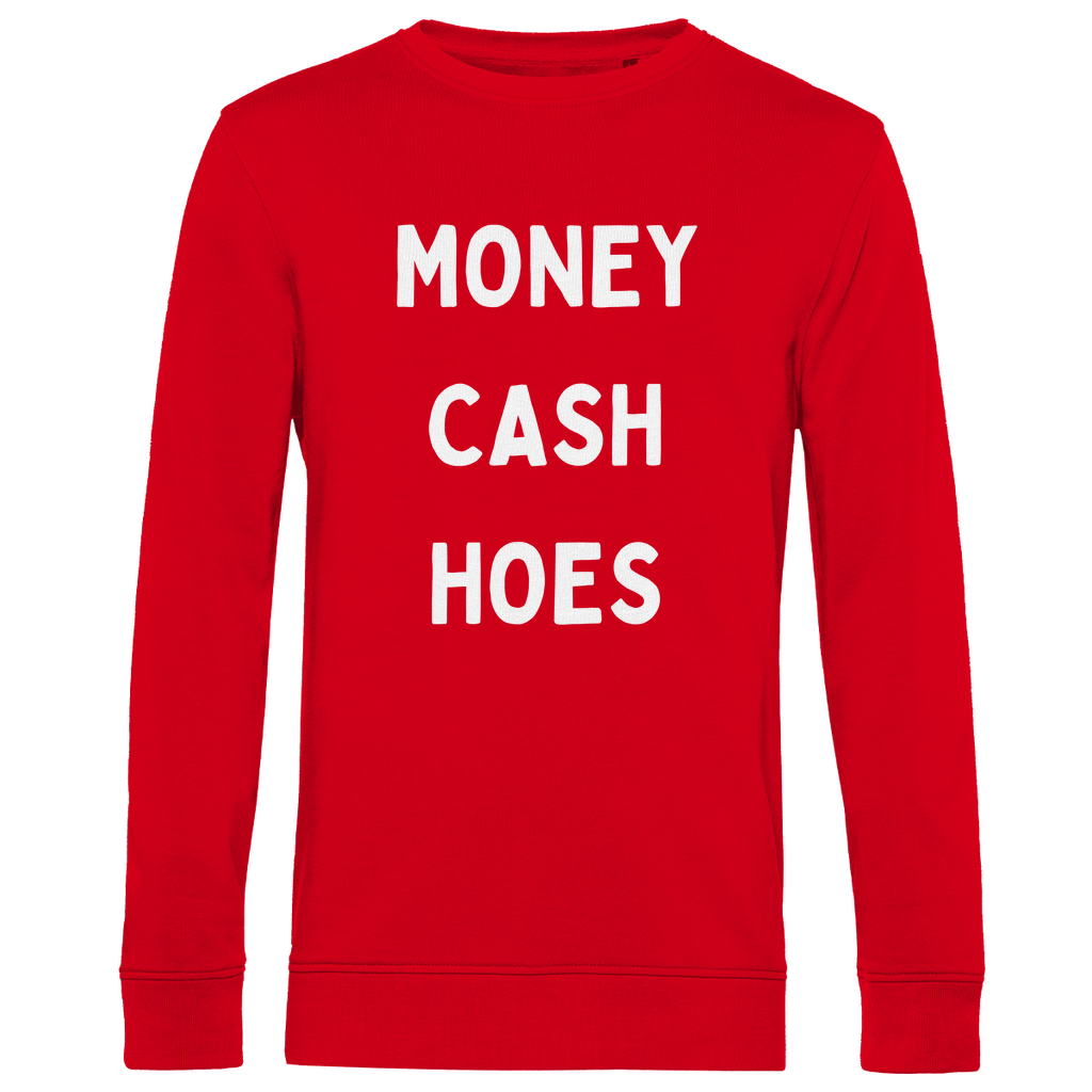 Herren Premium Bio Sweatshirt Money, Cash, Hoes