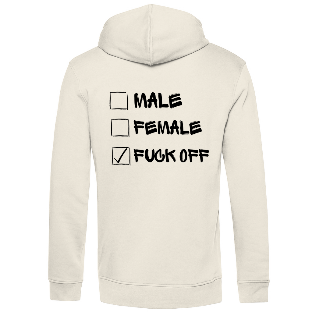 Herren Premium Bio Hoodie MALE, FEMALE, FUCK OFF
