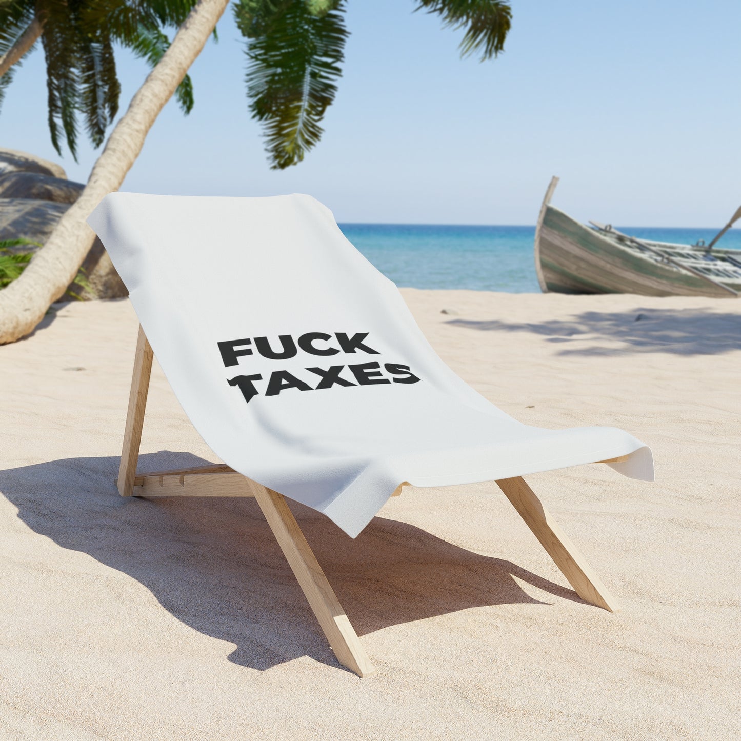 Fuck Taxes | Steuer Strandtuch - BWL.Breitseite