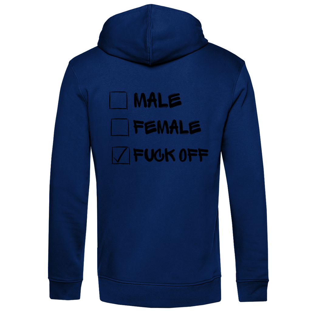 Herren Premium Bio Hoodie MALE, FEMALE, FUCK OFF