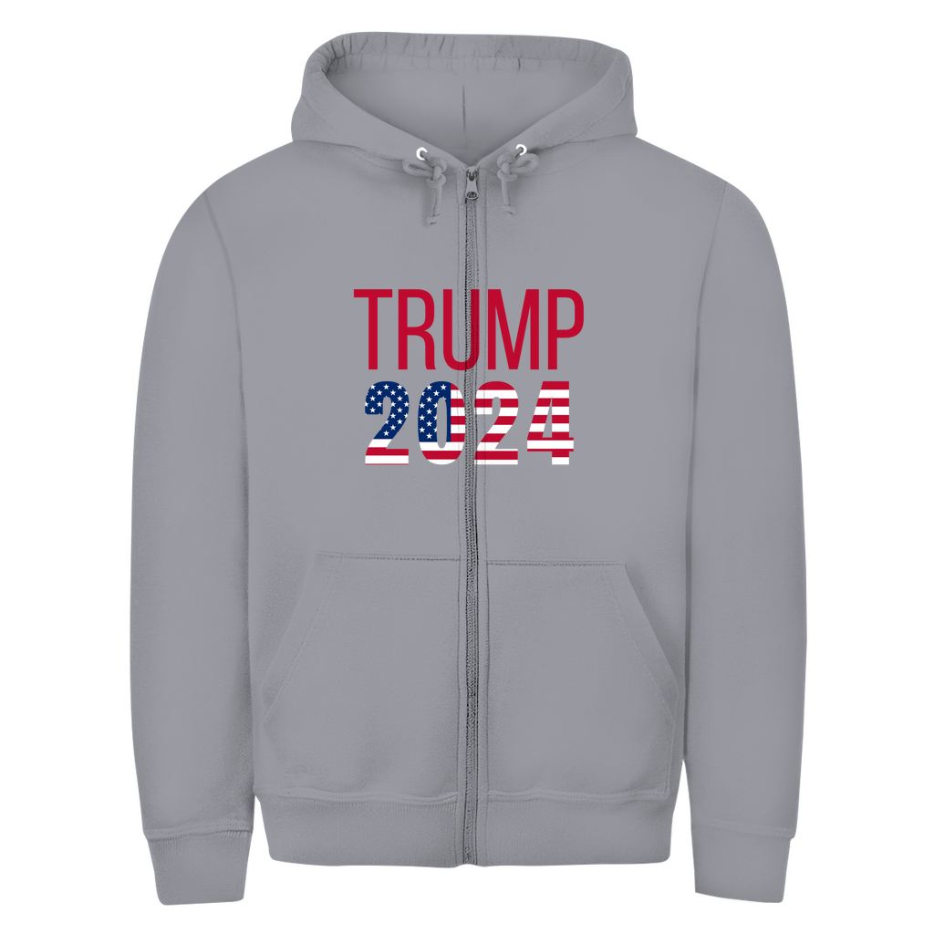 Herren Zipper Hoodie Trump 2024 Edition