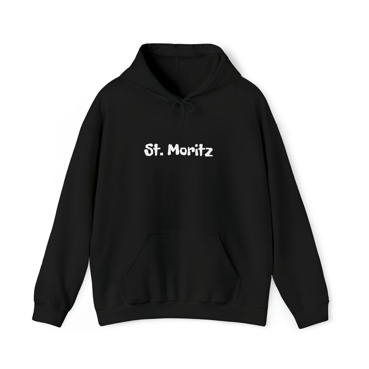 St. Moritz white Font | Highperformer Hooded Sweatshirt