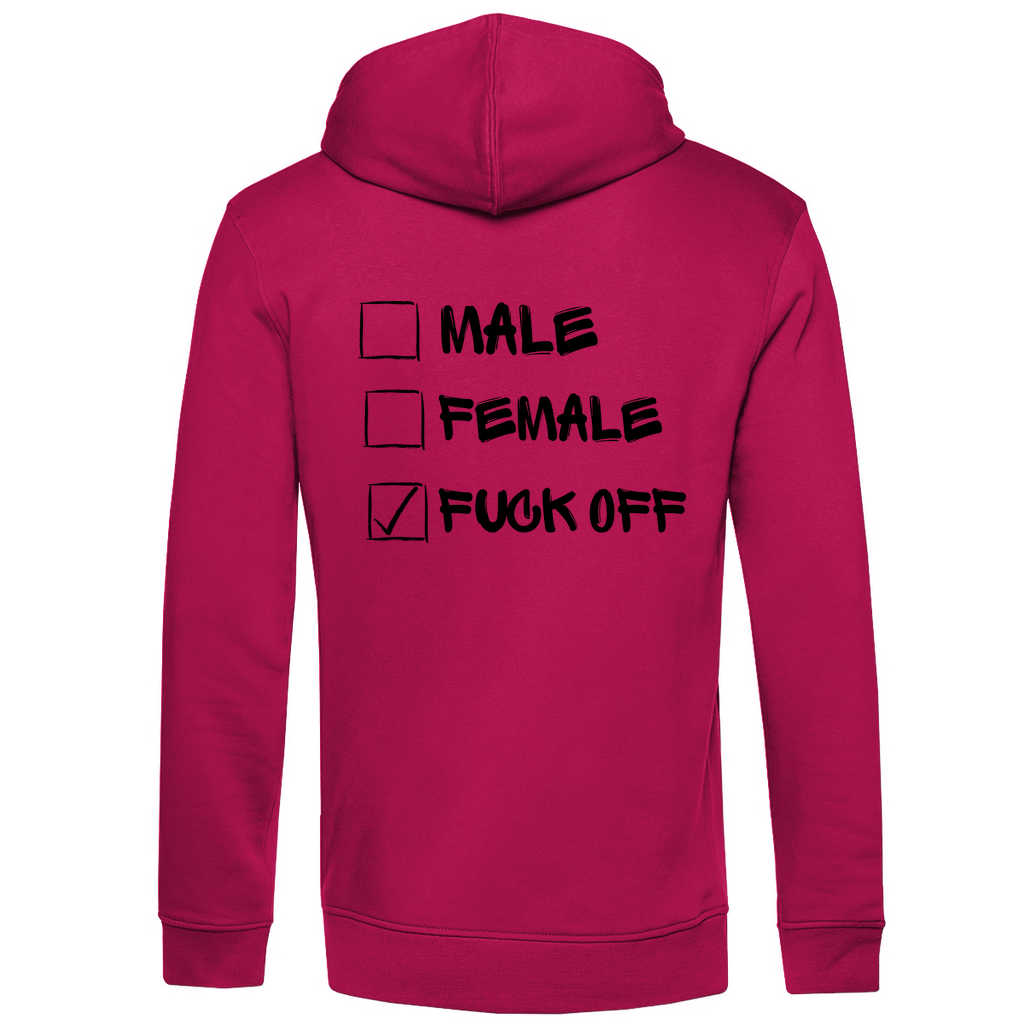 Herren Premium Bio Hoodie MALE, FEMALE, FUCK OFF