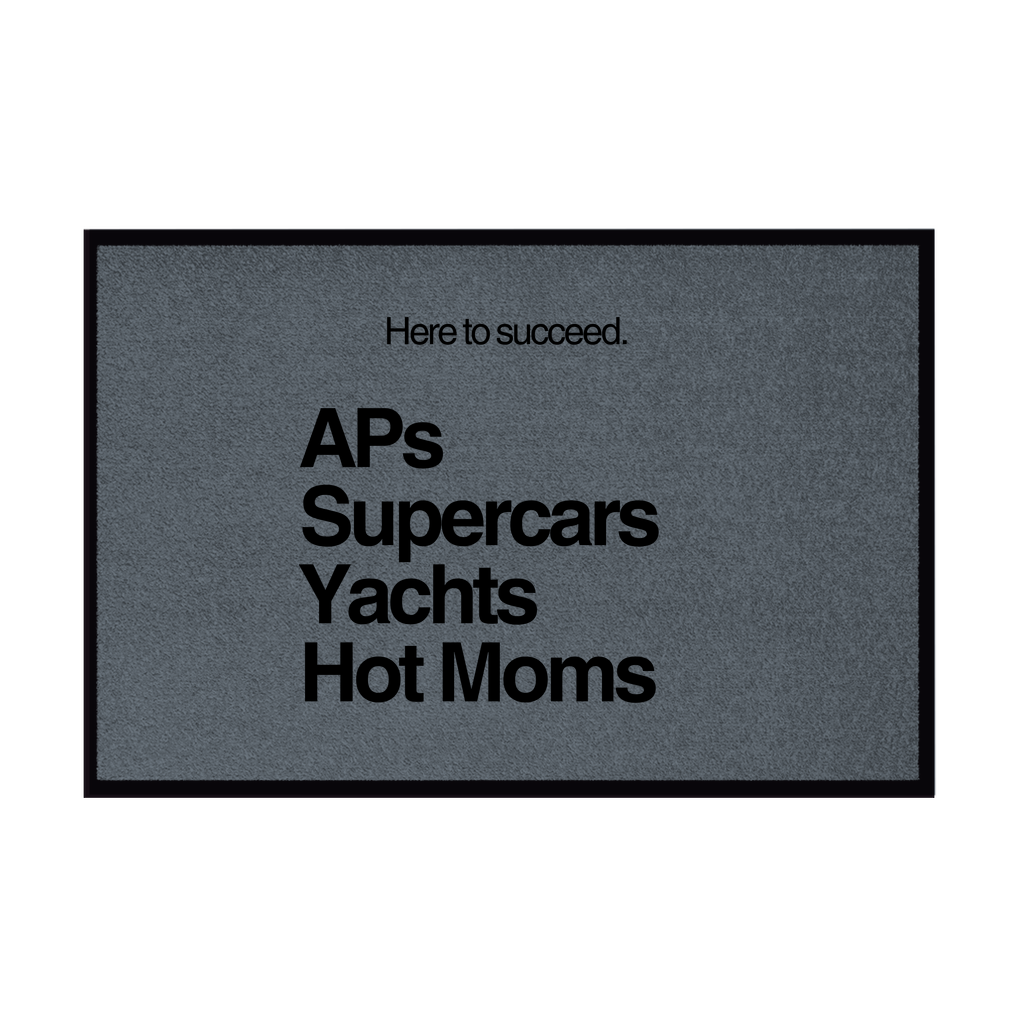 Fußmatte mit Gummirand AP´s, Supercars, Yachts, Hot Moms