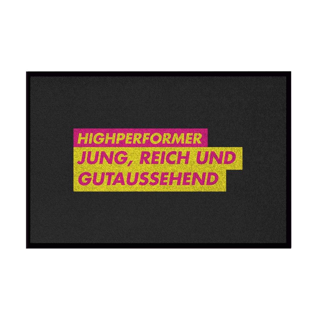 Fußmatte mit Gummirand Jung, Reich und Gutaussehend