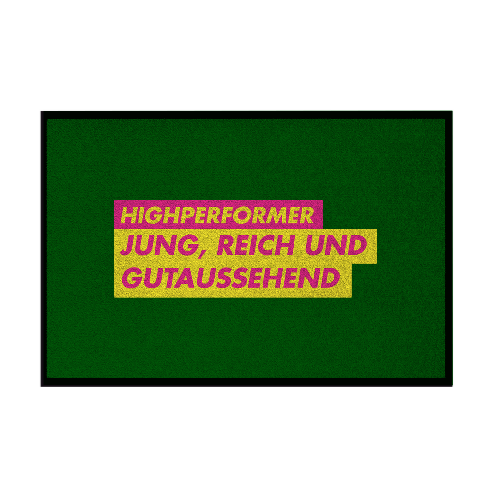 Fußmatte mit Gummirand Jung, Reich und Gutaussehend