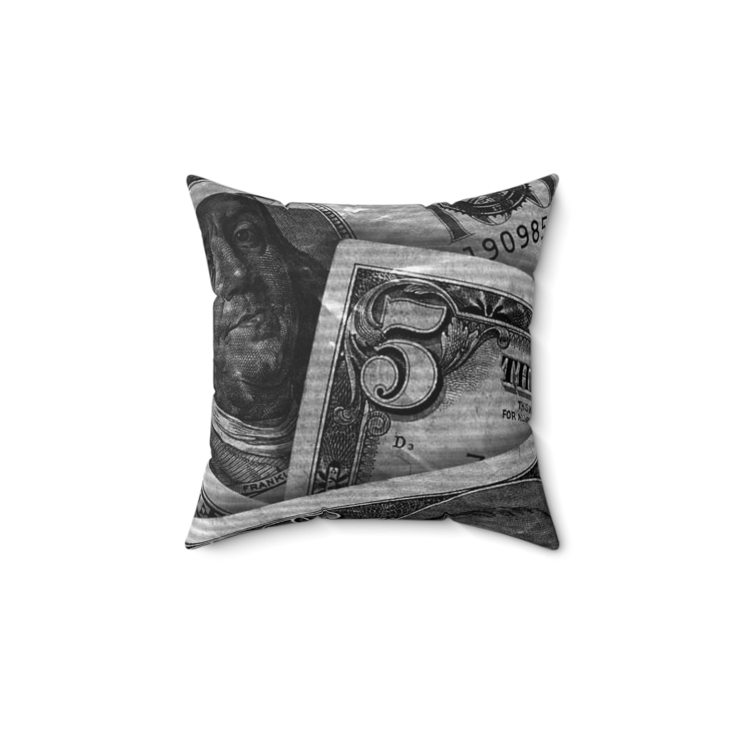 Dollar Spun Polyester Square Pillow - BWL.Breitseite