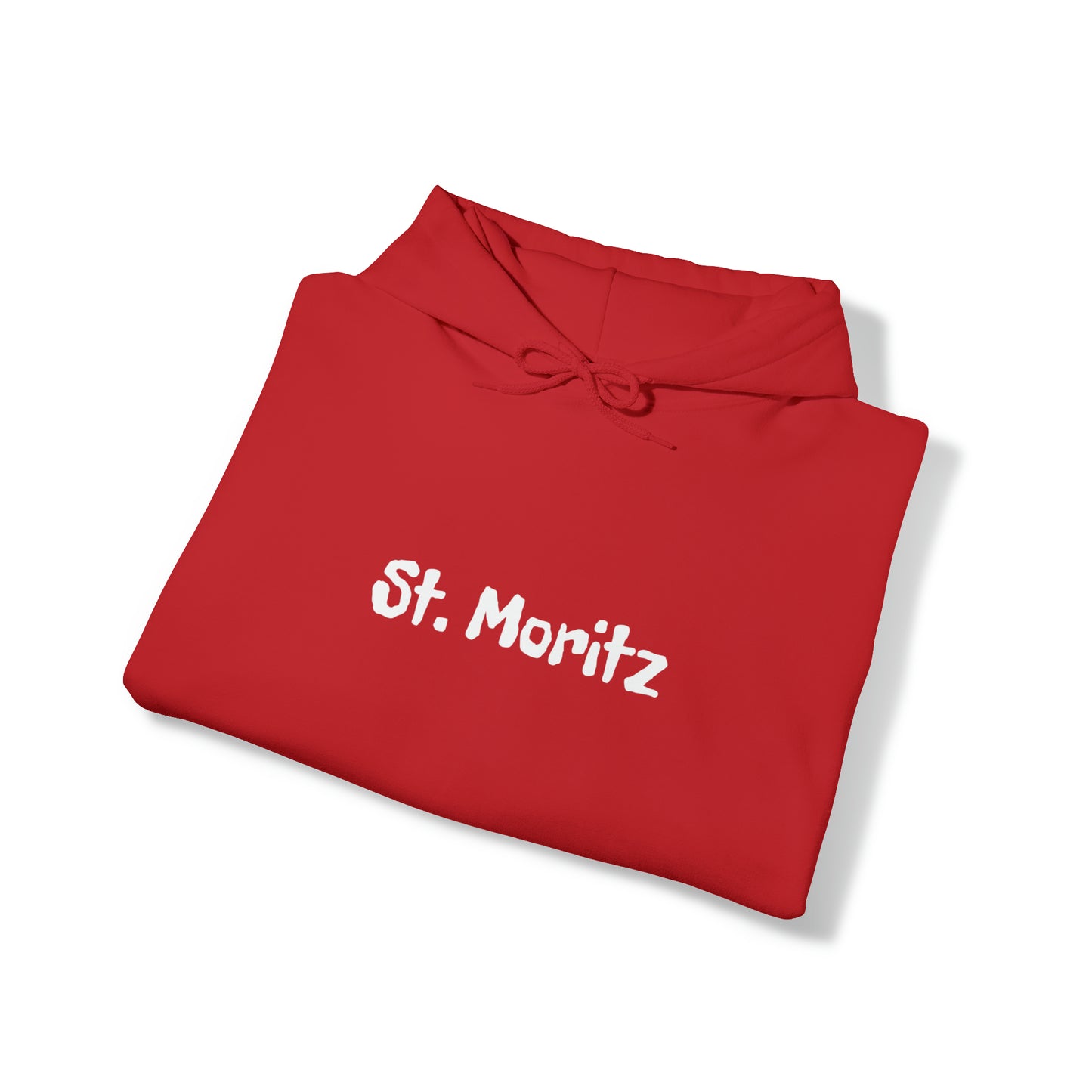 St. Moritz white Font | Highperformer Hooded Sweatshirt