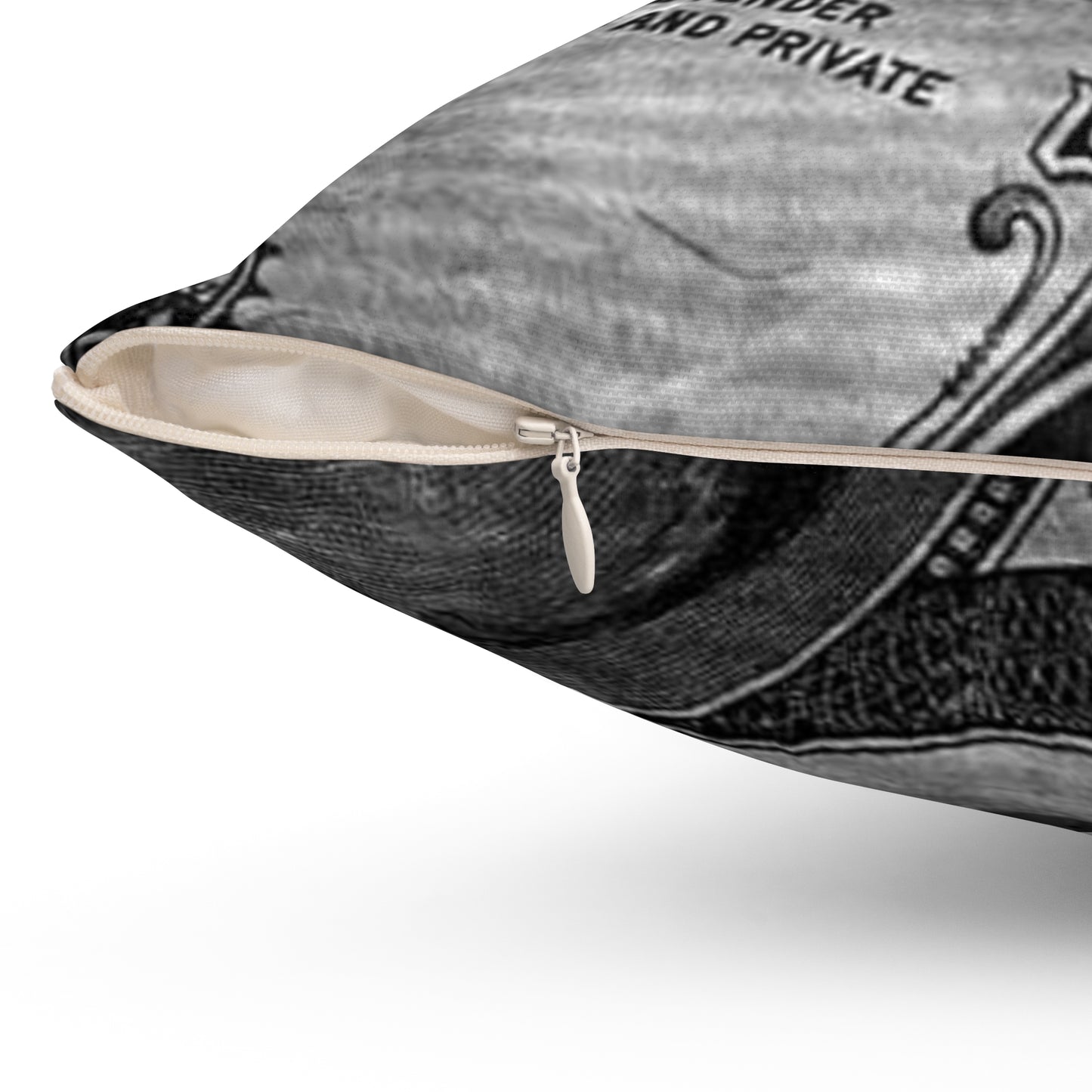 Dollar Spun Polyester Square Pillow - BWL.Breitseite