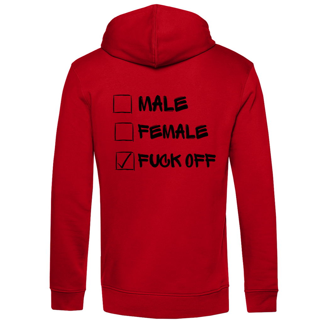 Herren Premium Bio Hoodie MALE, FEMALE, FUCK OFF