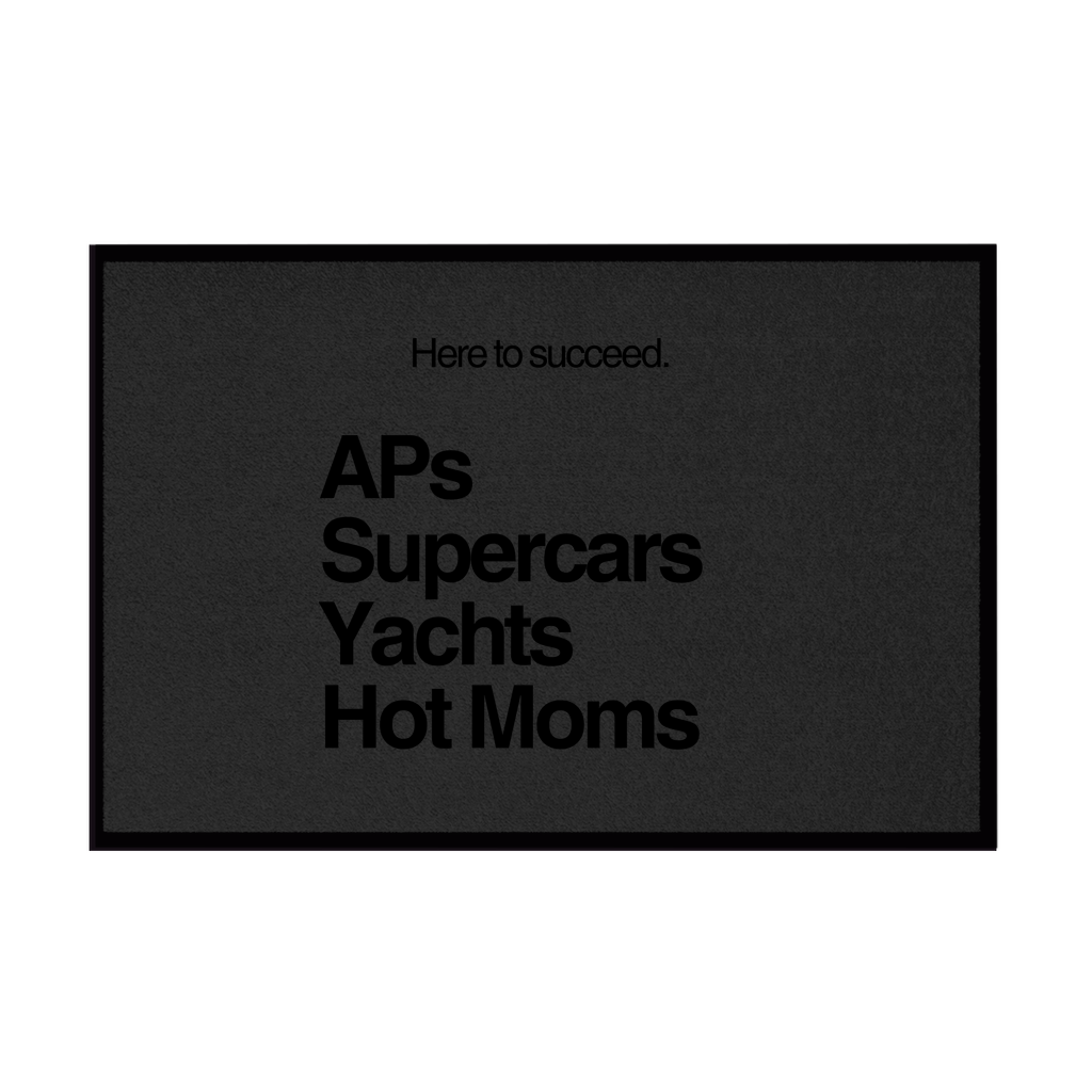 Fußmatte mit Gummirand AP´s, Supercars, Yachts, Hot Moms