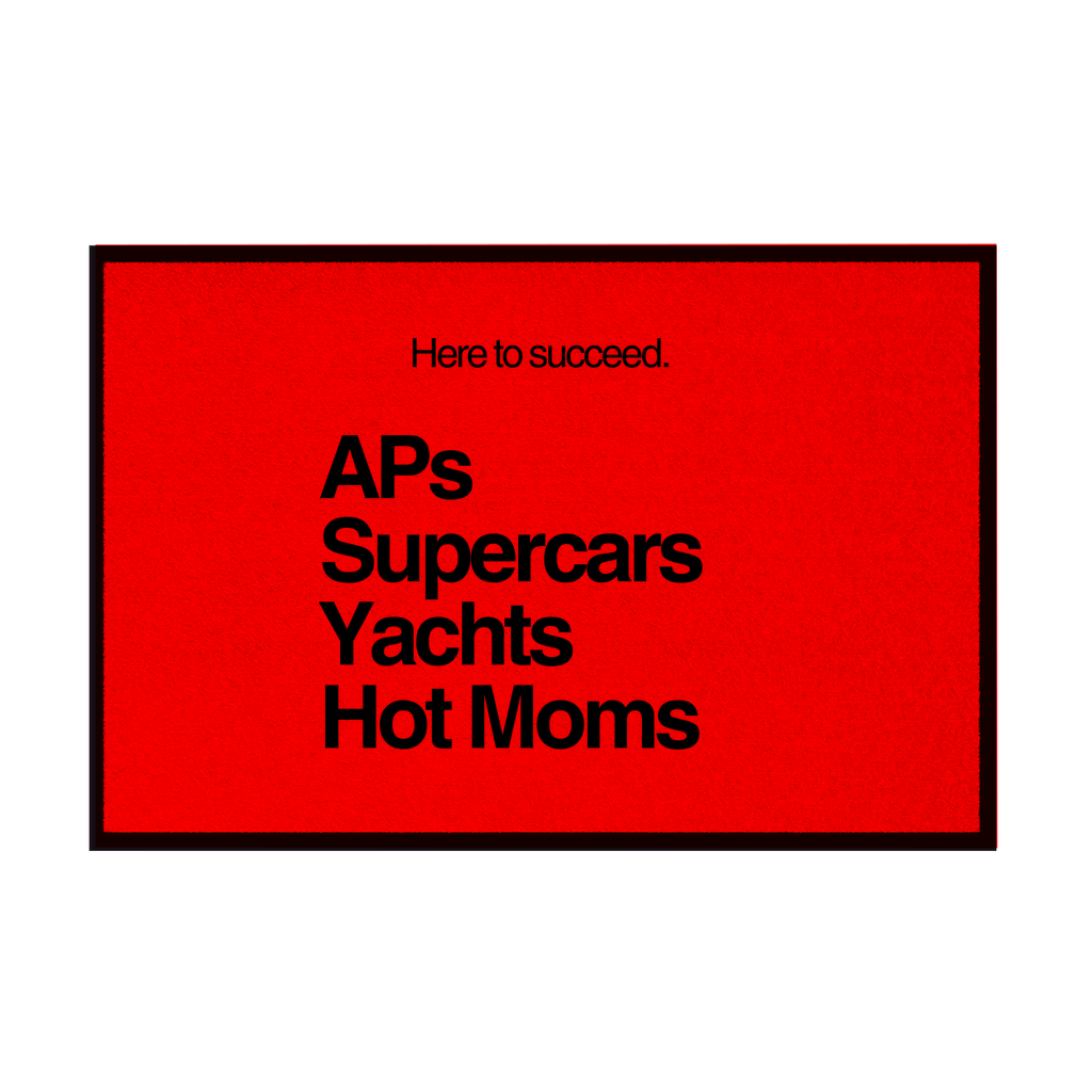 Fußmatte mit Gummirand AP´s, Supercars, Yachts, Hot Moms