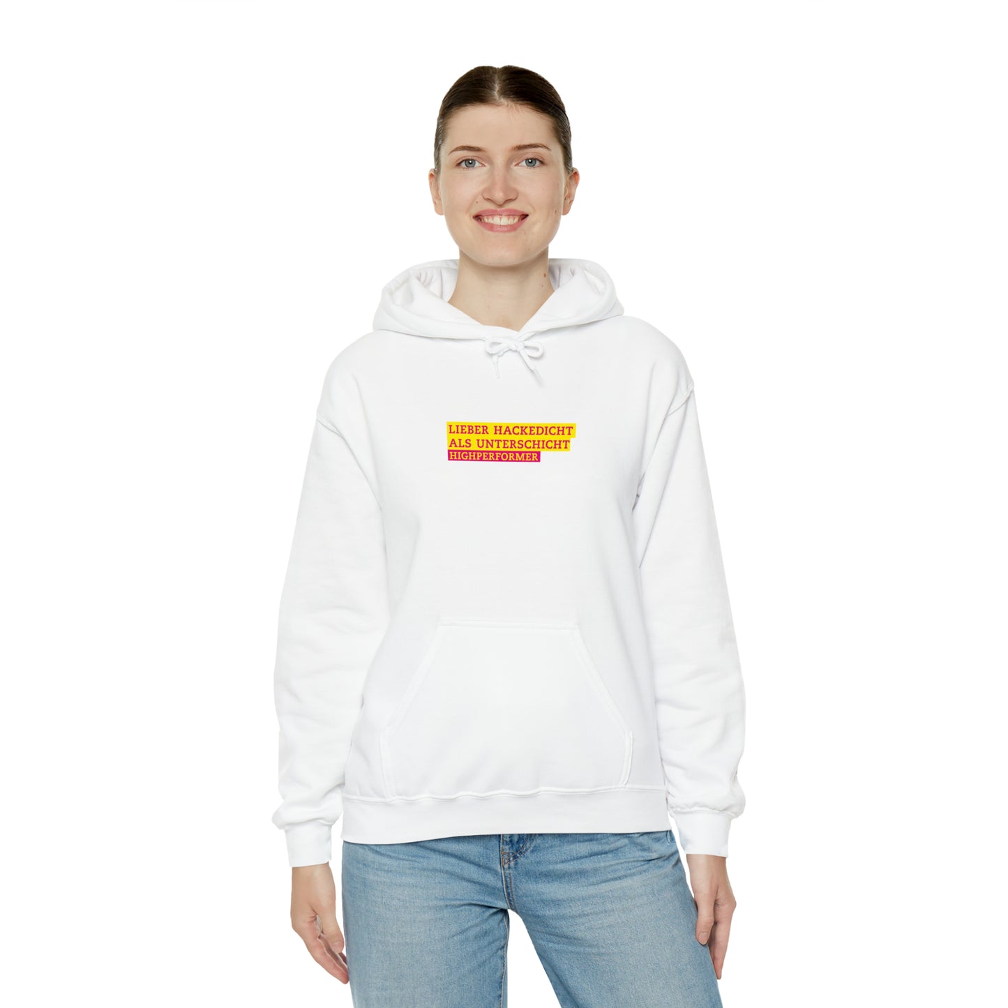 Lieber Hackedicht als Unterschicht | Highperformer Hooded Sweatshirt - BWL.Breitseite