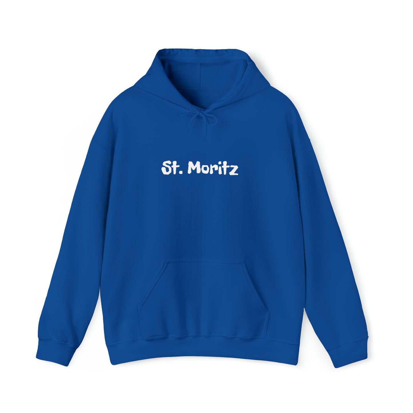 St. Moritz white Font | Highperformer Hooded Sweatshirt