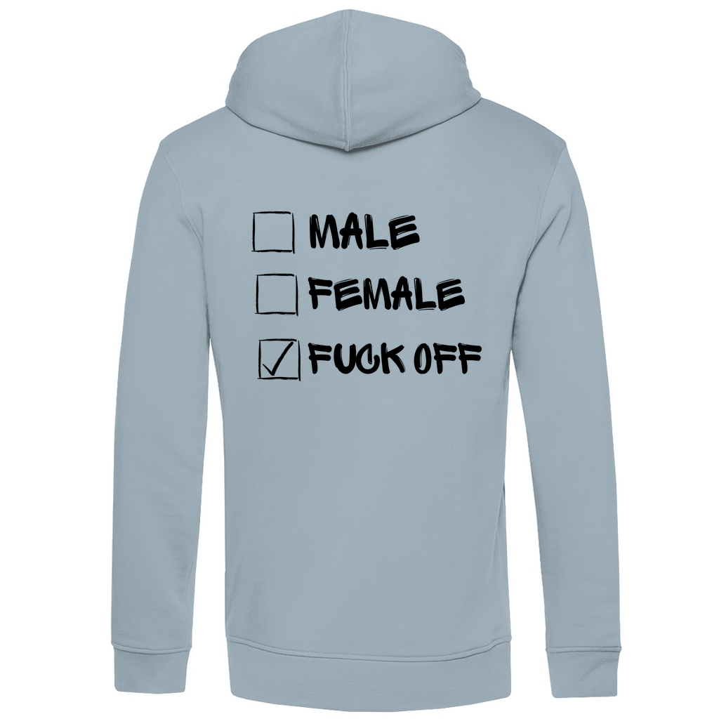 Herren Premium Bio Hoodie MALE, FEMALE, FUCK OFF