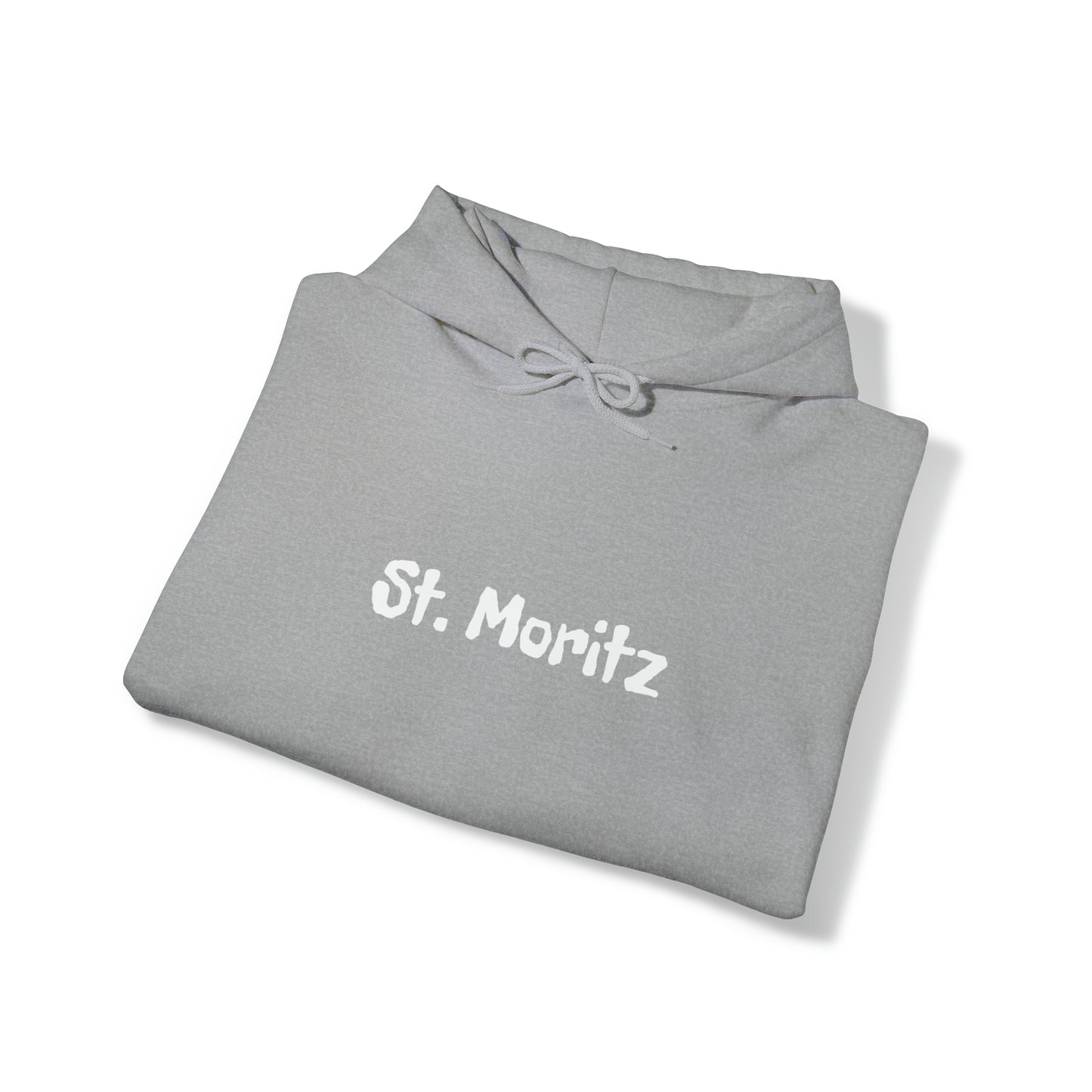 St. Moritz white Font | Highperformer Hooded Sweatshirt