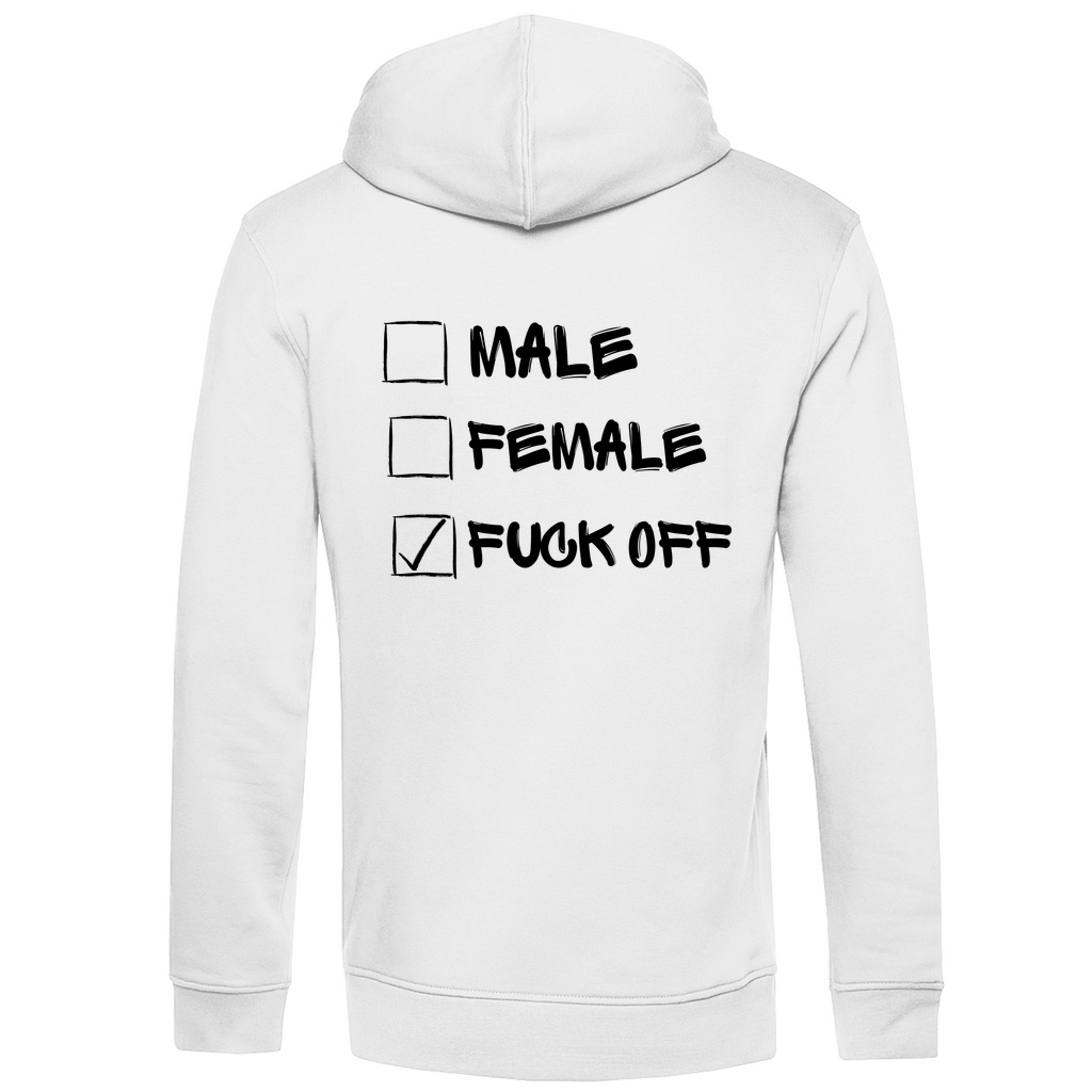 Herren Premium Bio Hoodie MALE, FEMALE, FUCK OFF