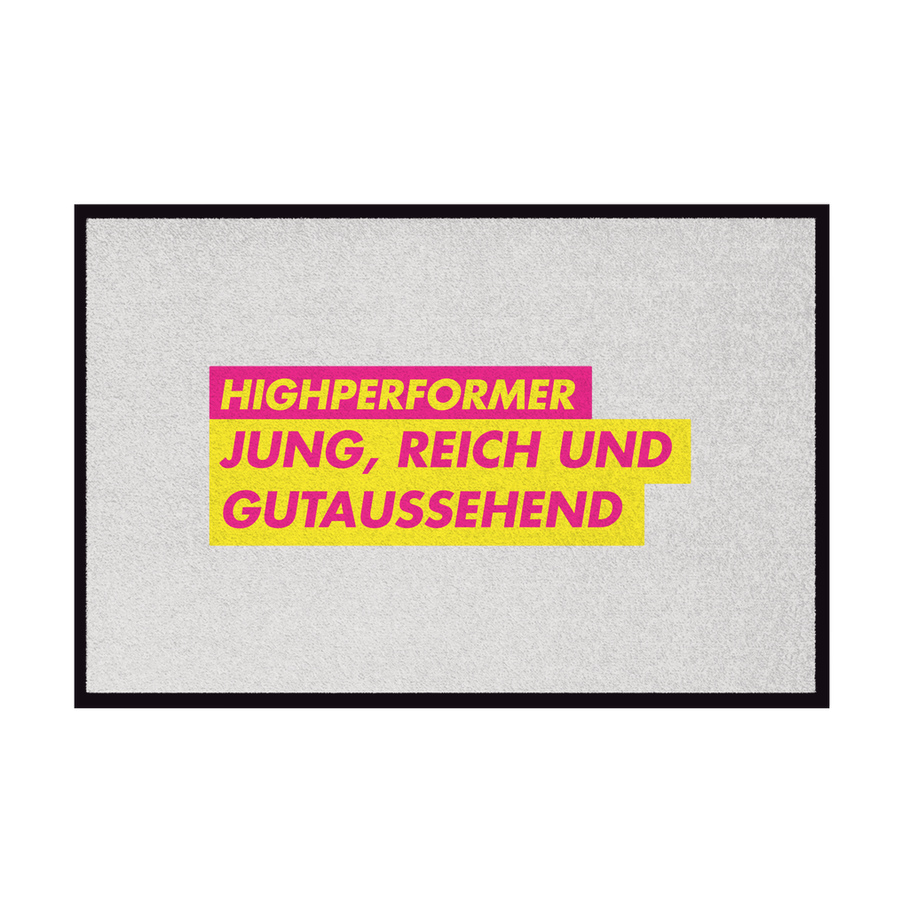 Fußmatte mit Gummirand Jung, Reich und Gutaussehend