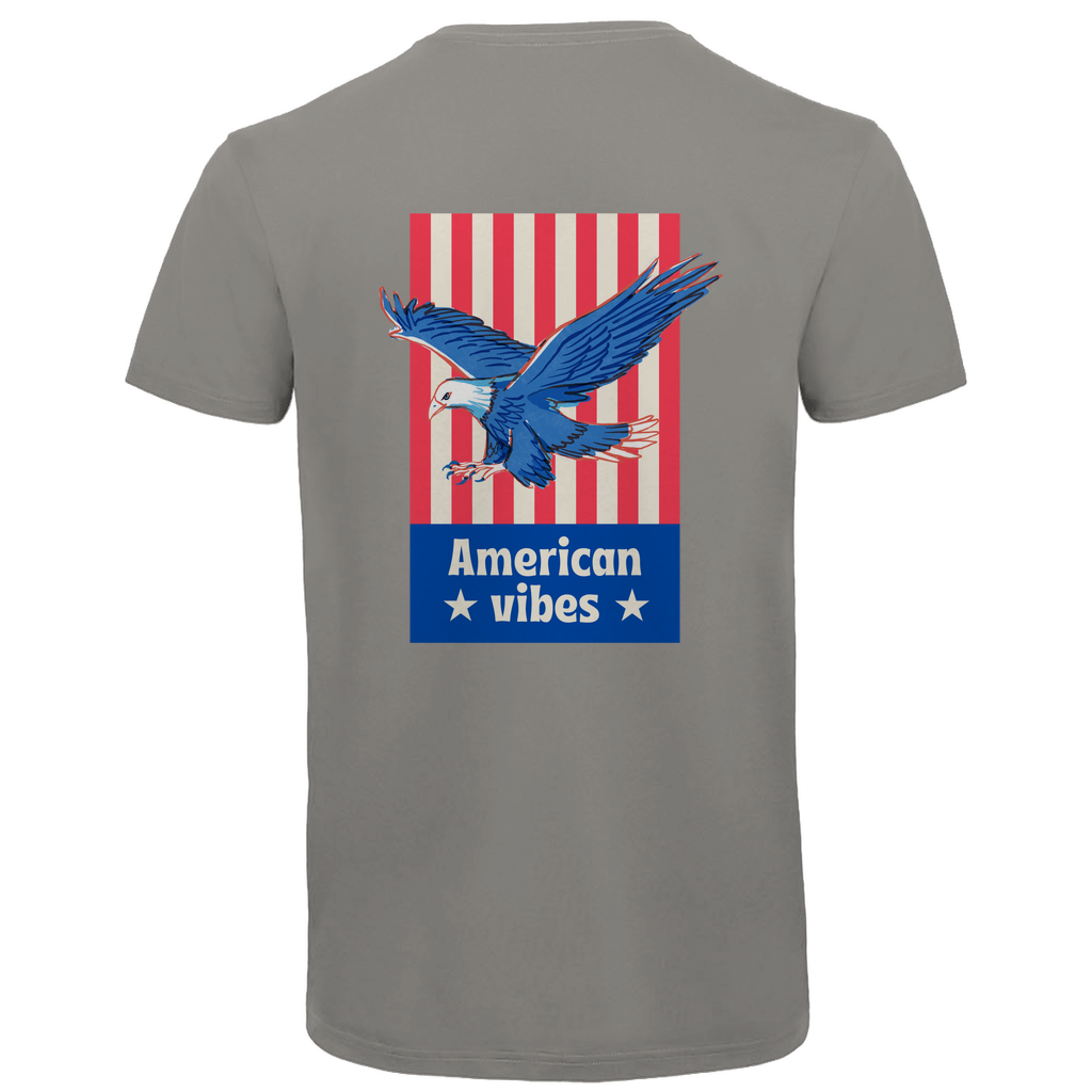 Herren Premium Bio V-Neck T-Shirt American Vibes