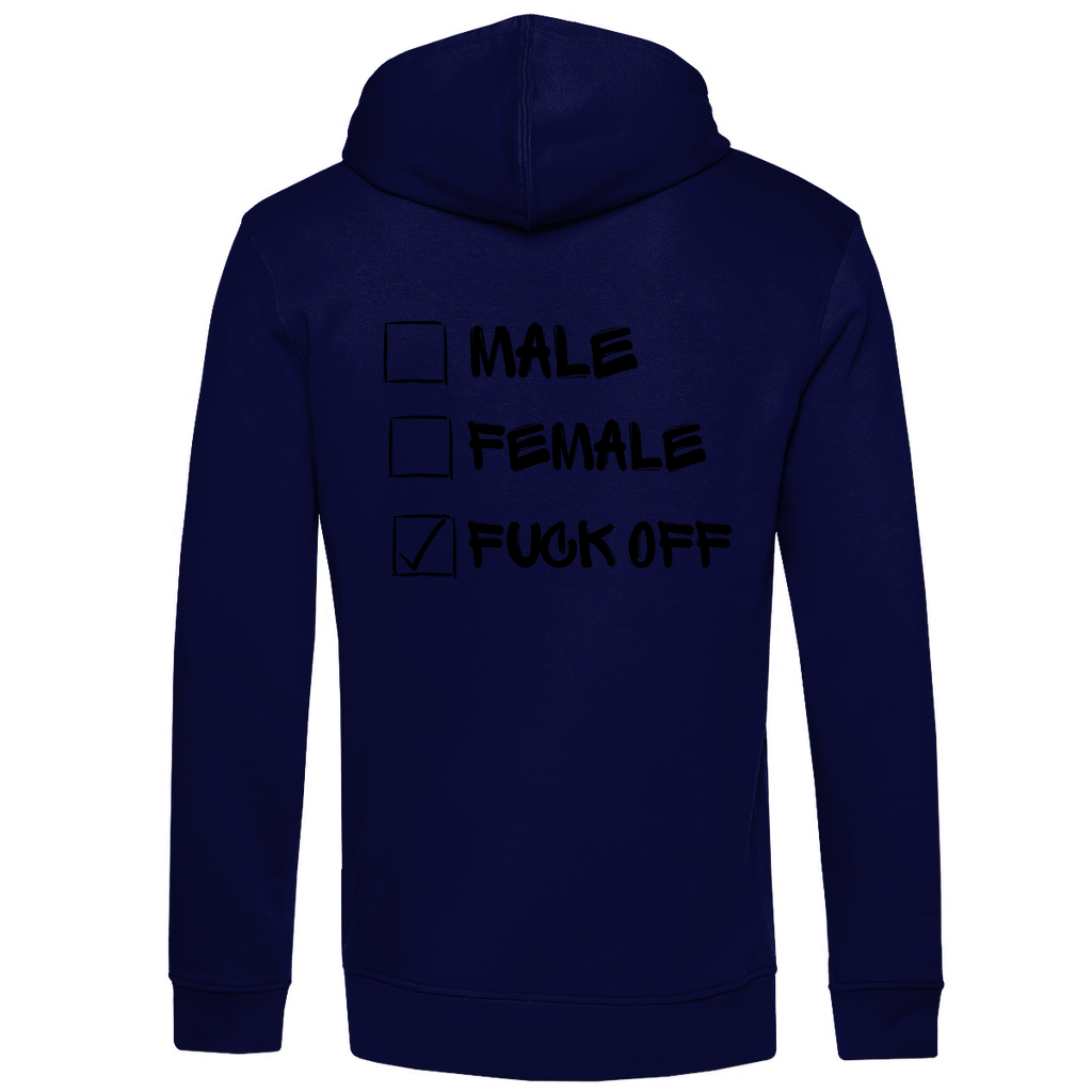 Herren Premium Bio Hoodie MALE, FEMALE, FUCK OFF