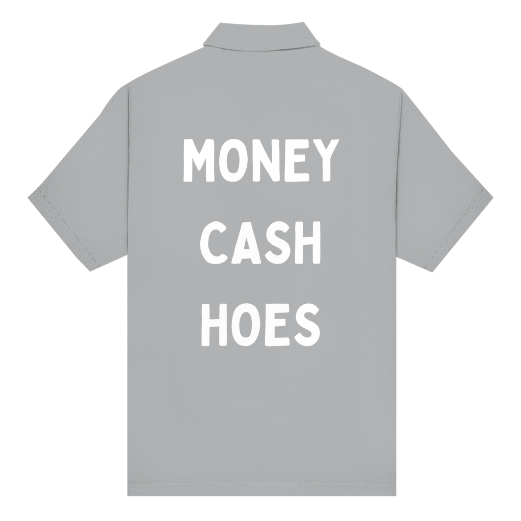 Unisex Poloshirt Cash, Money, Hoes