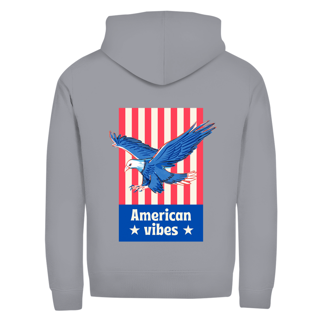 Herren Zipper Hoodie American Vibes