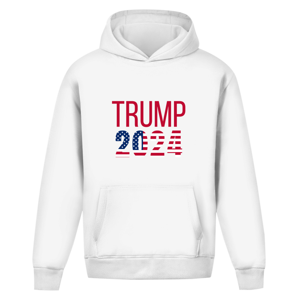 Oversize Hoodie Ohne Kordel Trump 2024 Edition