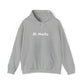 St. Moritz white Font | Highperformer Hooded Sweatshirt