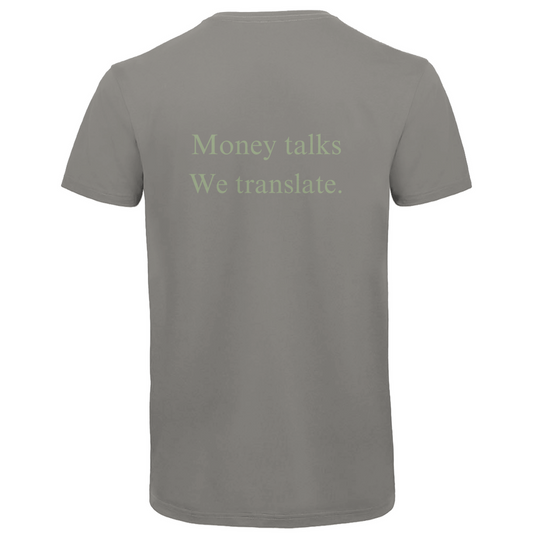 Herren Premium Bio V-Neck T-Shirt Money talks We translate.