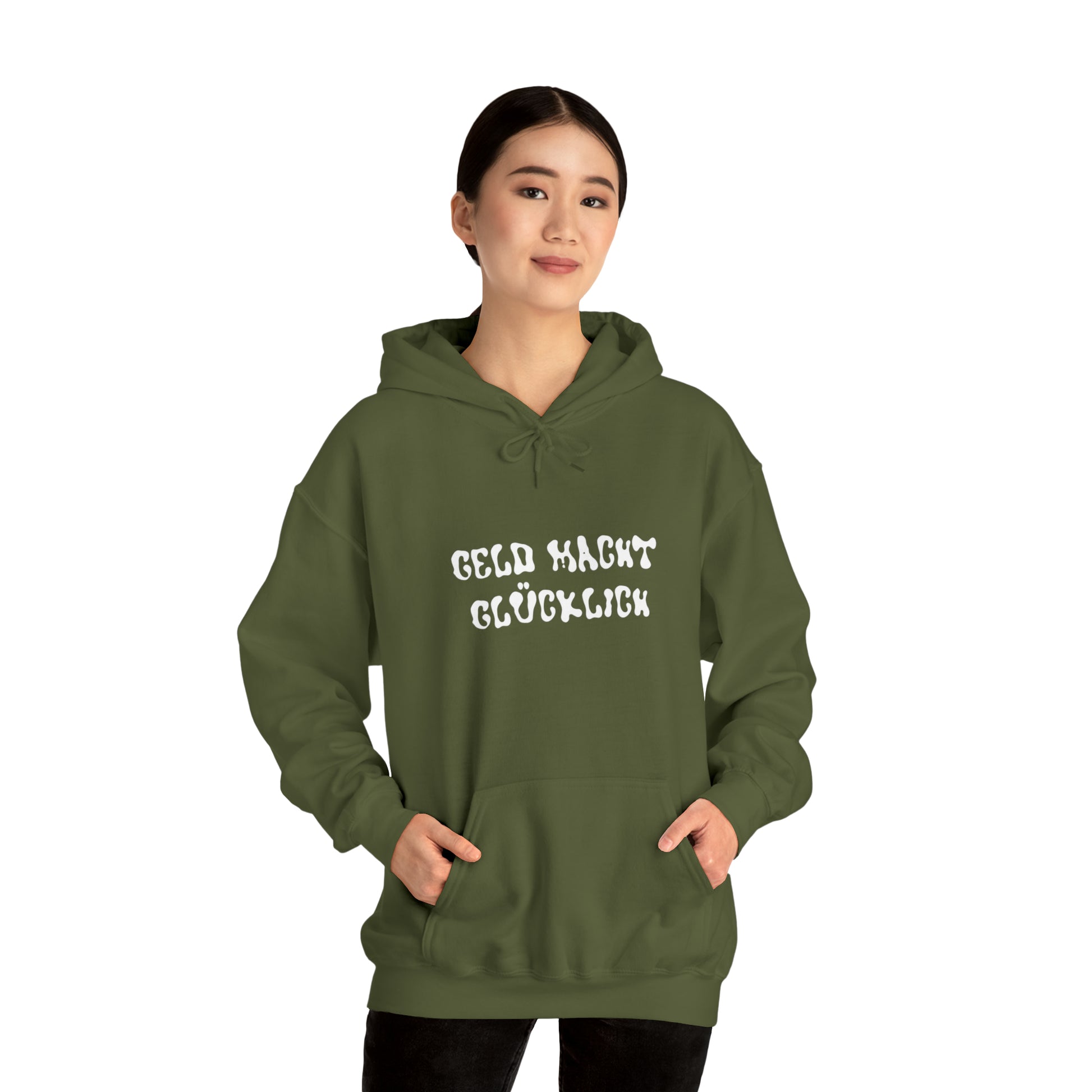 Geld macht glücklich | Hooded Sweatshirt - BWL.Breitseite