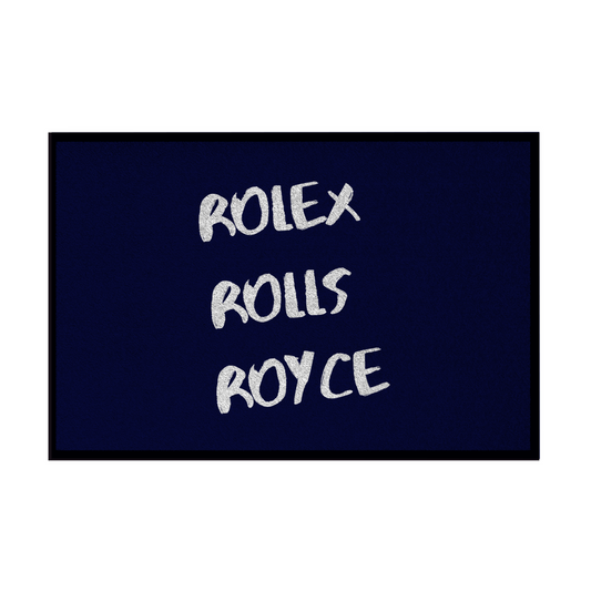 Fußmatte mit Gummirand Rolex Rolls Royce