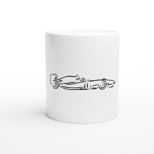 F1 Car 1 Zeichnung | Tasse - BWL.Breitseite