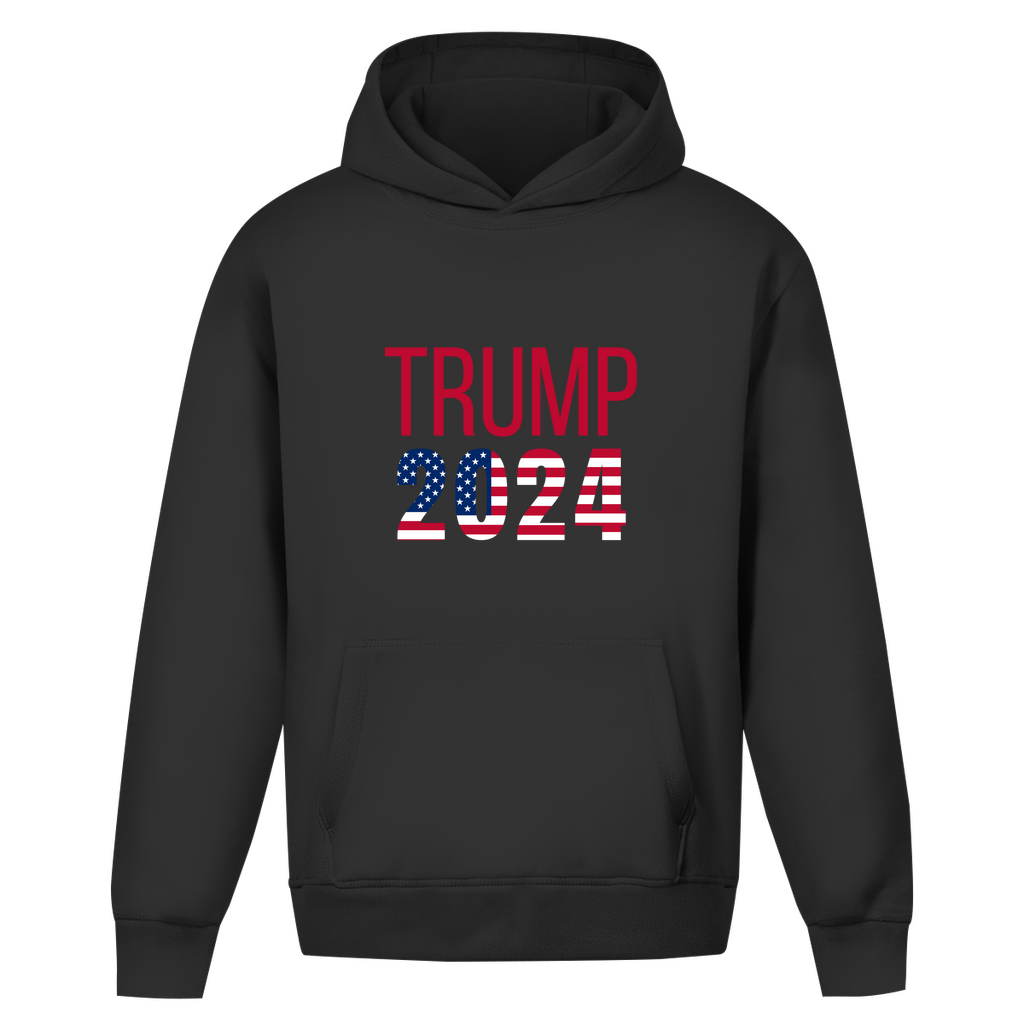 Oversize Hoodie Ohne Kordel Trump 2024 Edition