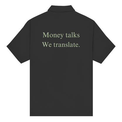 Unisex Poloshirt Money talks We translate.