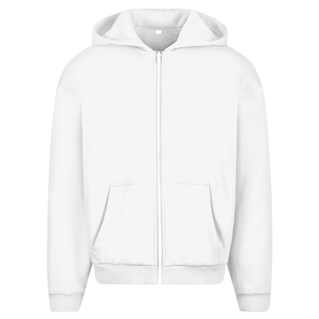 Herren Oversize Zipper Hoodie Never Stopping Until...
