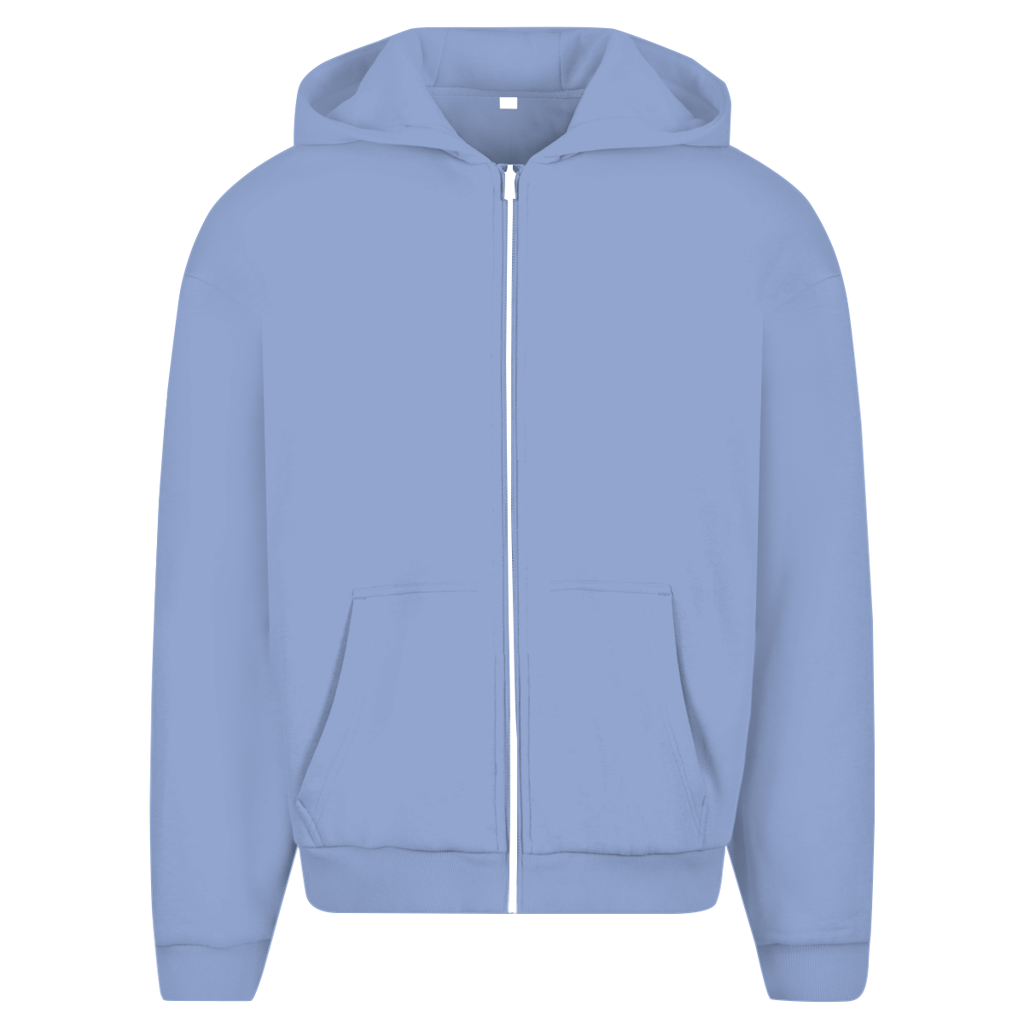 Herren Oversize Zipper Hoodie Never Stopping Until...