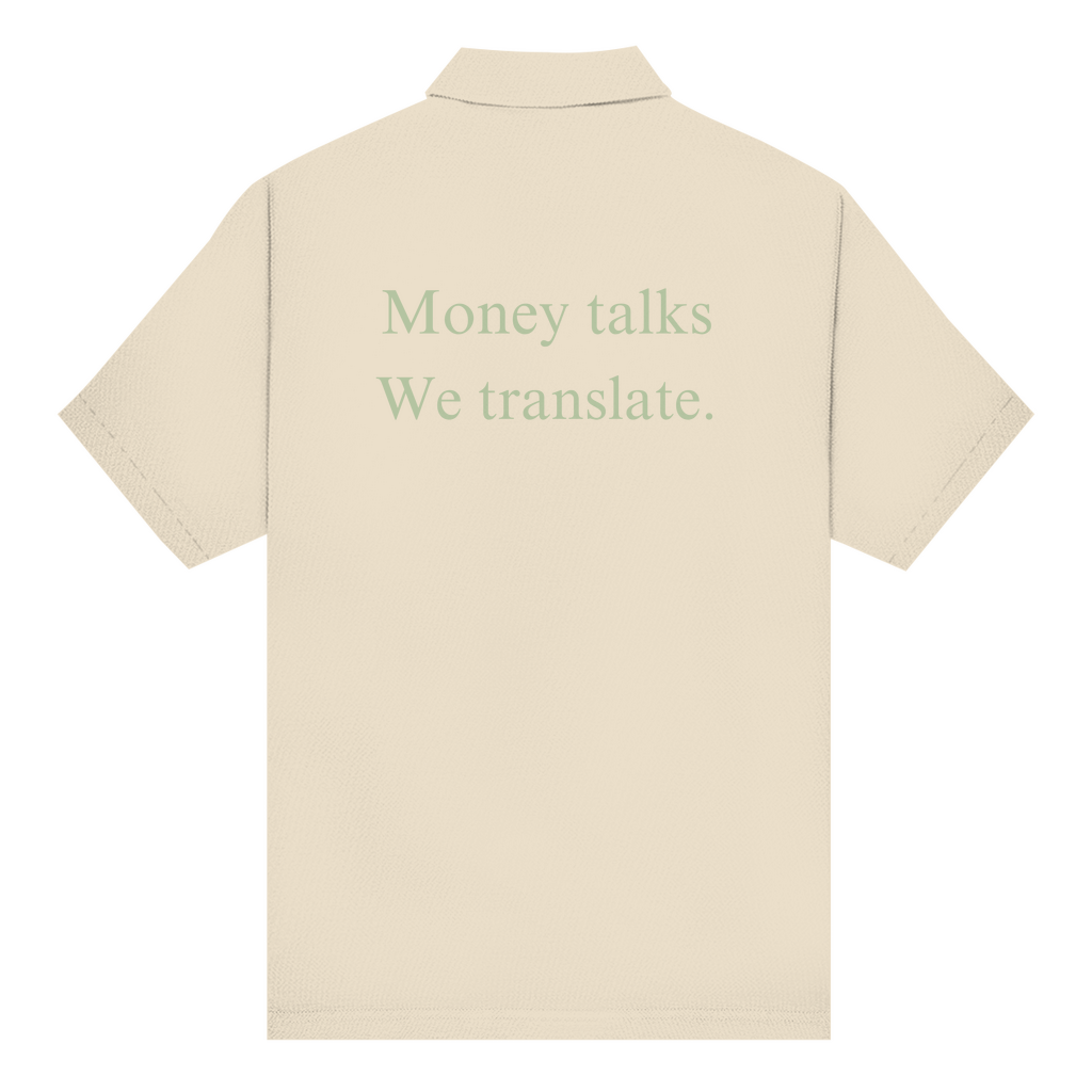 Unisex Poloshirt Money talks We translate.