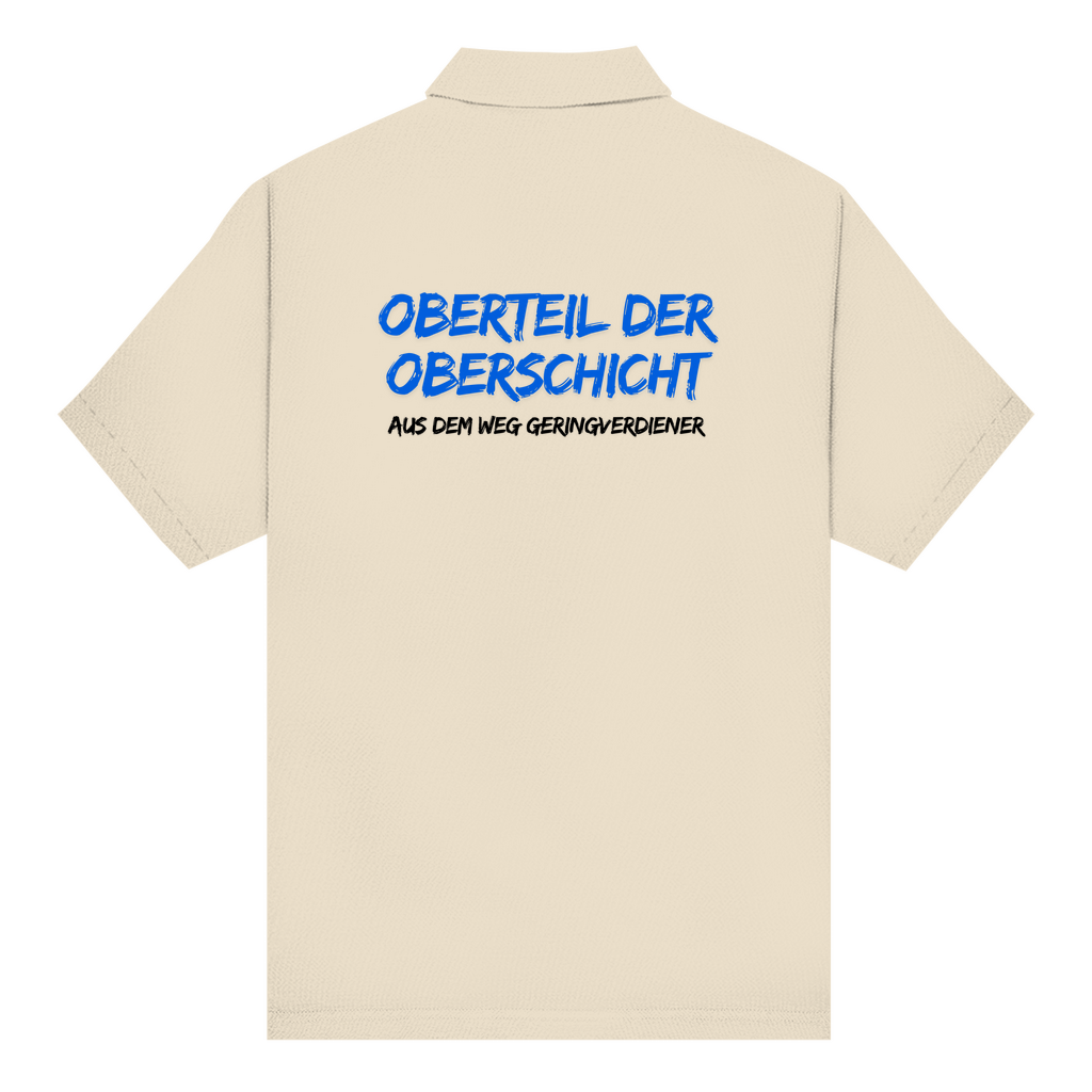 Unisex Poloshirt Oberteil der Oberschicht