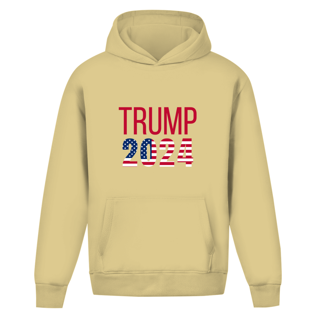 Oversize Hoodie Ohne Kordel Trump 2024 Edition