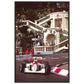 Ayrton Senna F1 Monaco Grand Prix Premium-Poster aus mattem Papier mit Metallrahmen - BWL.Breitseite